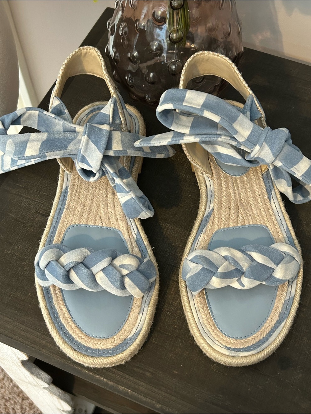Vince Camuto leather Kastela 
Espadrille Sandal(size 9)No Box